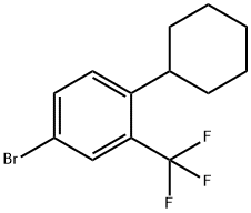 4-溴-1-环己基-2-三氟甲基苯 结构式