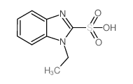 1-乙基-1H-苯并咪唑-2-磺酸 结构式
