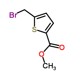 5-(溴甲基)-2-噻吩羧酸甲酯 结构式
