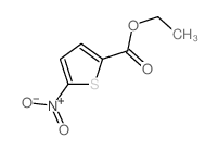 5-硝基-2-噻吩甲酸乙酯 结构式