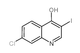 4-羟基-7-氯-3-碘喹啉 结构式