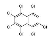 1,2,3,4,5,6,8-七氯萘 结构式