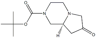 (8aS)-7-氧代八氢吡咯并[1,2-a]哌嗪-2-羧酸叔丁酯 结构式