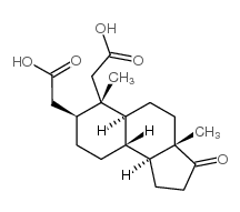 2,3-开环-5α-雄甾(烷)-17-酮-2,3-二羧酸 结构式