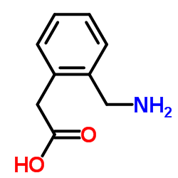 2-氨基甲基苯乙酸 结构式
