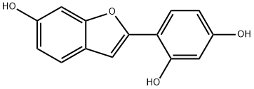 2-(2,4-二羟基苯基)-6-羟基苯并呋喃 结构式