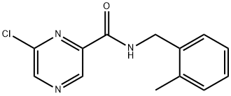 6-氯-N-(2-甲苄基)吡嗪-2-甲酰胺 结构式