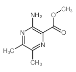 3-氨基-5,6-二甲基吡嗪-2-羧酸甲酯 结构式