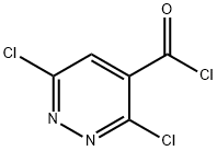 3,6-二氯-4-吡嗪羰酰氯 结构式