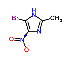 5-溴-2-甲基-4-硝基-1H-咪唑 结构式