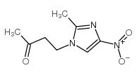 4-(2-甲基-4-硝基-1H-咪唑-1-基)丁-2-酮 结构式
