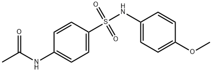 N-(4-(N-(4-甲氧基苯基)氨磺酰基)苯基)乙酰胺 结构式