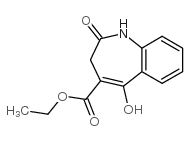 5-羟基-2-氧代-2,3-二氢-1H-苯并[b]氮杂-4-羧酸乙酯 结构式