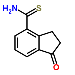 4-硫代氨基甲酰基-1-茚满酮 结构式