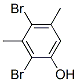 3,5-二甲基-2,4-二溴苯酚 结构式