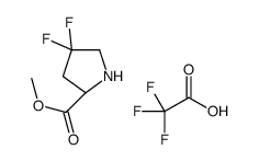 (2S)-4,4-二氟吡咯烷-2-羧酸甲酯 三氟乙酸盐 结构式