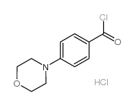 4-吗啉苯甲酰氯盐酸盐 结构式