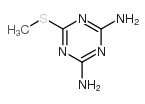 2-(甲基硫代)-4,6-二氨基-1,3,5-三嗪 结构式