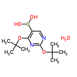 2,4-二叔丁氧基嘧啶-5-硼酸 结构式