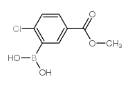 3-硼-4-氯苯甲酸甲酯 结构式