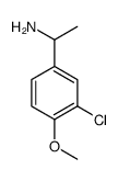 1-(3-氯-4-甲氧基苯基)乙-1-胺 结构式