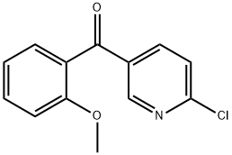 (6-氯-3-吡啶基)(2-甲氧基苯基)甲酮 结构式