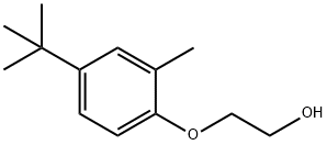 2-[4-(1,1-二甲基乙基)-2-甲基苯氧基]乙醇 结构式