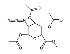 2-叠氮基-1,3,4-三-O-乙酰基-2-脱氧-D-半乳糖醛酸甲酯 结构式