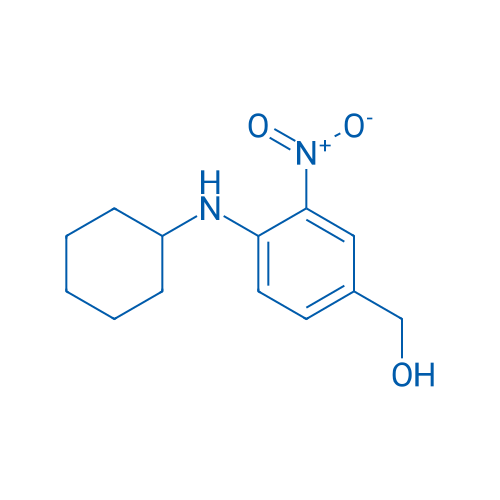 4-(环己基氨基)-3-硝基苯甲醇 结构式