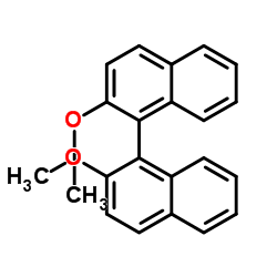 (R)-1,1′-二-2-萘二甲醚 结构式