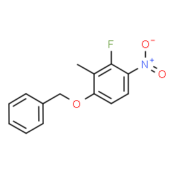 1-(苄氧基)-2-甲基-3-氟-4-硝基苯 结构式