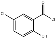 5-氯-2-羟基苯甲酰氯 结构式