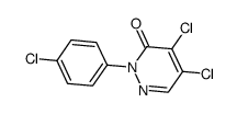 4,5-二氯-2-(4-氯苯基)哒嗪-3-酮 结构式