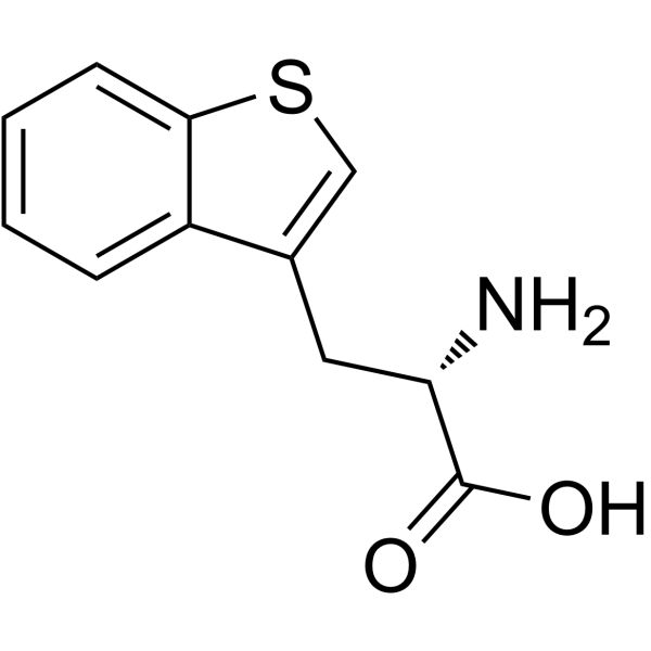 L-3-苯并噻吩基丙氨酸 结构式