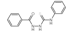 2-苯甲酰基-N-苯基肼-1-碳硫酰胺 结构式