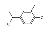 1-(4-氯-3-甲基苯基)乙烷-1-醇 结构式