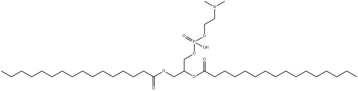 1,2-二十六酰基-RAC-甘油-3-磷酸二甲氨基乙醇 结构式