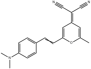 4-(二氰亚甲基)-2-甲基-6-(对二甲氨基苯乙烯基)-4H-吡喃 结构式