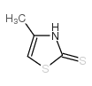 4-甲基噻唑-2(3H)-硫酮 结构式