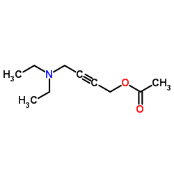 4-(二乙氨基)-2-丁炔醇乙酸酯 结构式
