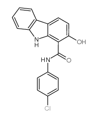 4'-氯-2-羟基咔唑-1-甲酰苯胺 结构式