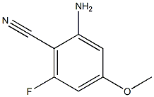 2-Amino-6-fluoro-4-methoxy-benzonitrile 结构式