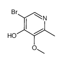 5-溴-3-甲氧基-2-甲基吡啶-4-酚 结构式