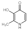 3-羟基-2-甲基-4(1H)-吡啶酮 结构式