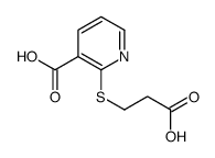 2-((2-羧乙基)硫代)烟酸 结构式