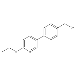 4-(6-乙氧基吡啶-3-基)苯甲醇 结构式