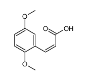 (2E)-3-(2,5-二甲氧基苯基)-2-丙烯酸 结构式