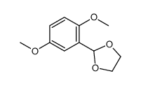 2-(2,5-二甲氧基苯基)-1,3-二氧戊环 结构式