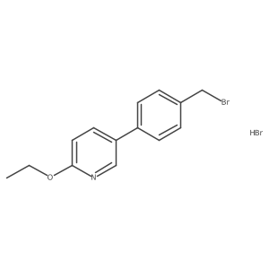 5-[4-(溴甲基)苯基]-2-乙氧基吡啶氢溴酸盐 结构式