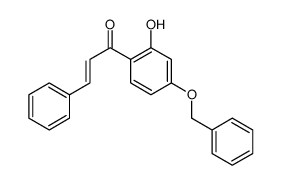 1-[4-(BENZYLOXY)-2-HYDROXYPHENYL]-3-PHENYLPROP-2-EN-1-ONE 结构式